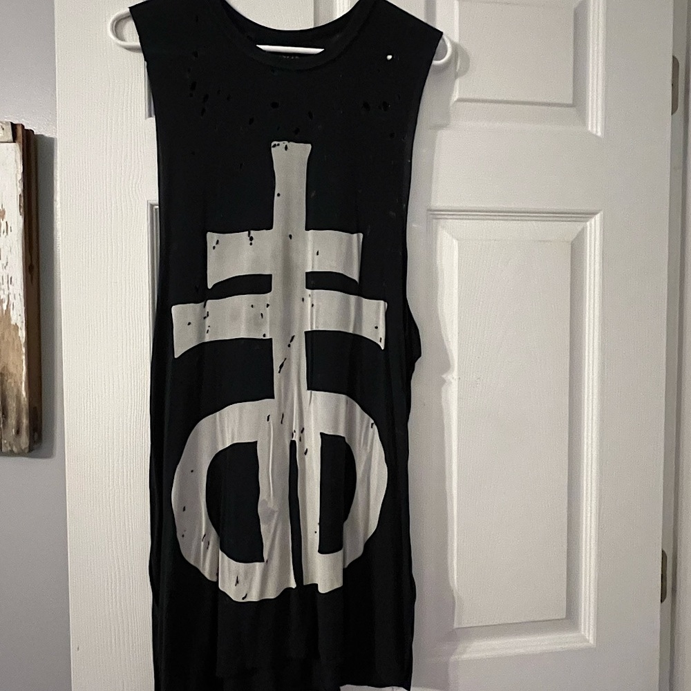 Oli Sykes - Drop Dead Men’s Distressed Tank